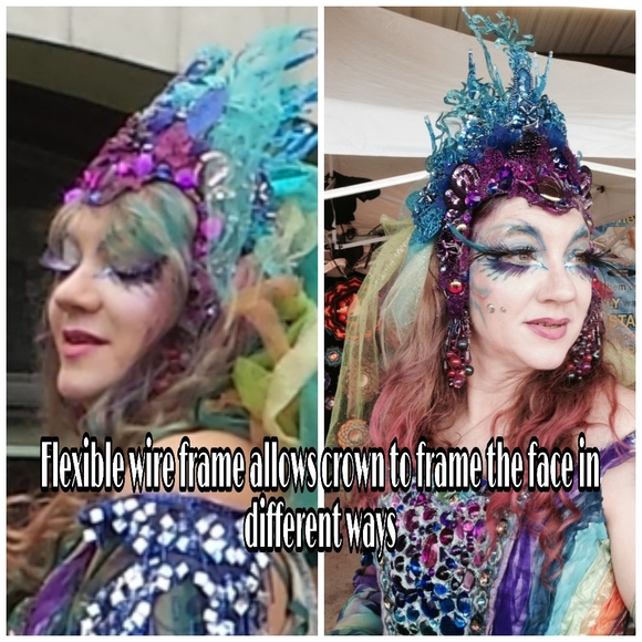 Rainbow Fairy Queen Crown for Halloween or New Years